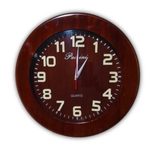 Reloj 3D de Madera Sólido 30 cm en Nogal – Diseño Moderno y Decorativo