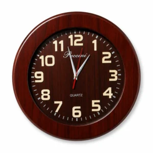 Reloj 3D de Madera Sólido 30 cm en Nogal – Diseño Moderno y Decorativo