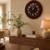 Reloj 3D de Madera Sólido 30 cm en Nogal – Diseño Moderno y Decorativo