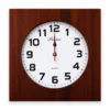 Reloj de Madera Sólido 30 cm Cuadrado – Elegante, Resistente y Decorativo