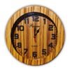 Reloj de Pared 3D de Madera Sólido 30 cm Castaño – Elegancia y Durabilidad