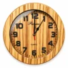 Reloj de Pared 3D de Madera Sólido 30 cm Castaño – Elegancia y Durabilidad