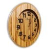 Reloj de Pared 3D de Madera Sólido 30 cm Castaño – Elegancia y Durabilidad