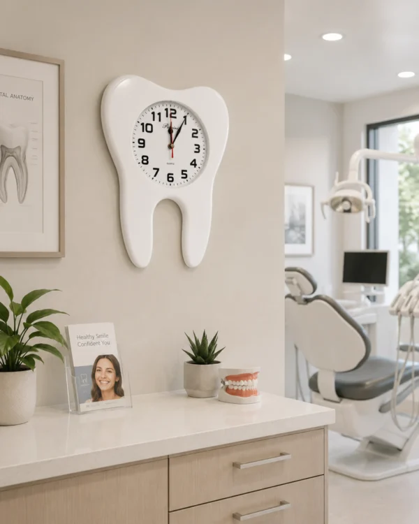 Reloj de Pared Diente Decorativo – Diseño Original Moderno