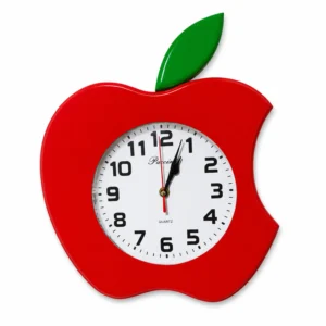Reloj de Pared de Madera Modelo Manzana Artesanal – PACCINIWOOD