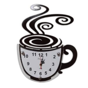 Reloj de Pared Taza Marrón
