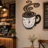 Reloj Decorativo de Taza de Café para Cocina y Cafetería