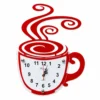 Reloj Decorativo de Taza de Café para Cocina y Cafetería