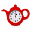 Reloj de Pared con Diseño de Tetera para Cocina y Cafetería