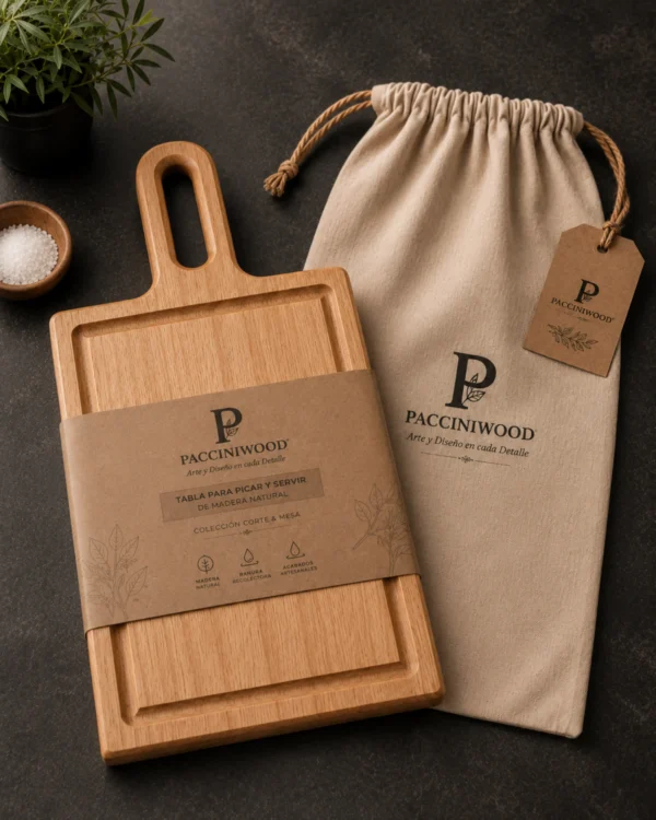 Tabla para Picar y Parrilla de Madera Craft 20×40 cm