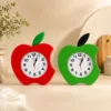 Reloj de Pared Manzana vista Reloj de Pared de Madera Modelo Manzana Artesanal – PACCINIWOOD
