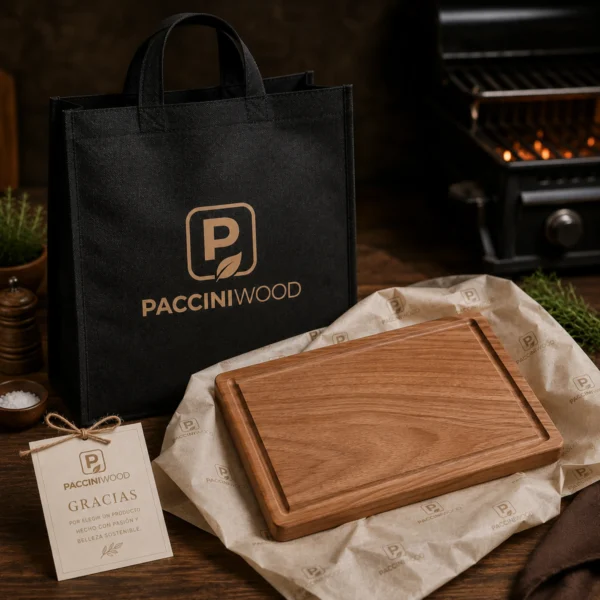 Tabla de Madera para Parrilla empaque Tabla Parrillera de Madera – Colección Reserva